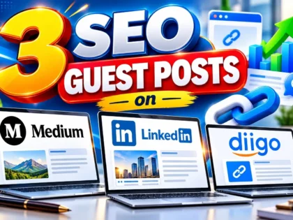 Utworzę 3 posty gościnne SEO i umieszczę treści na Medium, LinkedIn i Diigo