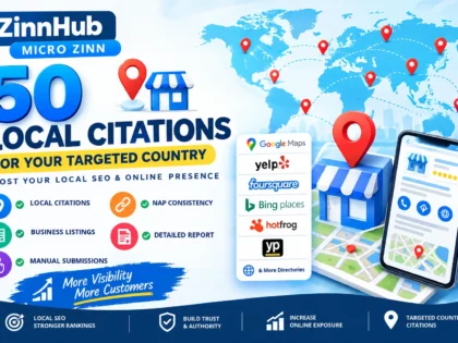 Hedef Ülke İşletmenizin SEO Büyümesi İçin 50 Yerel Alıntı Oluşturacağım 2 Hedef Ülke İşletmenizin SEO Büyümesi İçin 50 Yerel Alıntı Oluşturacağım — Zinn Hub'da Mevcut