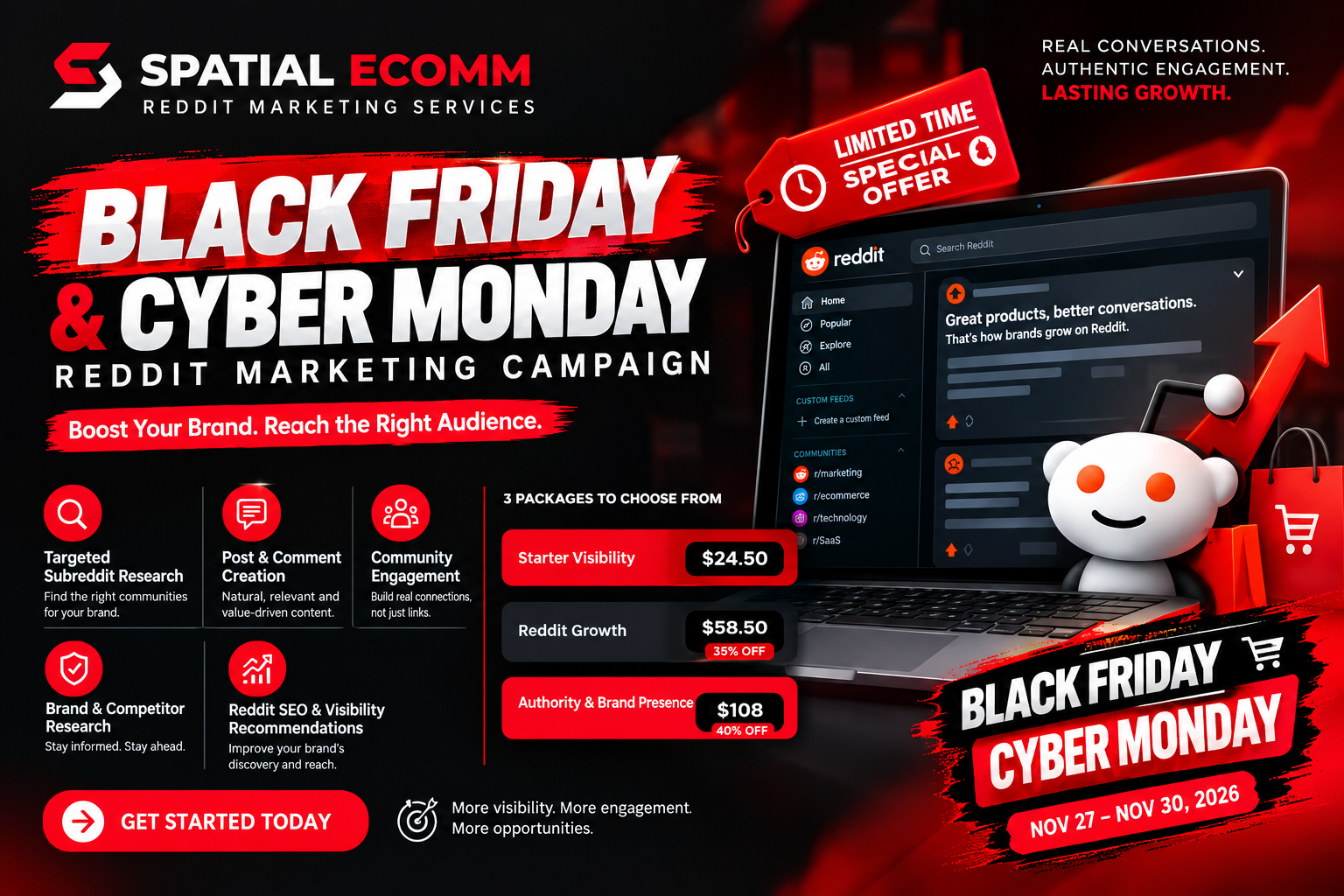 Vytvořím marketingovou strategii na Redditu pro Black Friday a Cyber Monday pro vaši značku 2 Zinn Hub