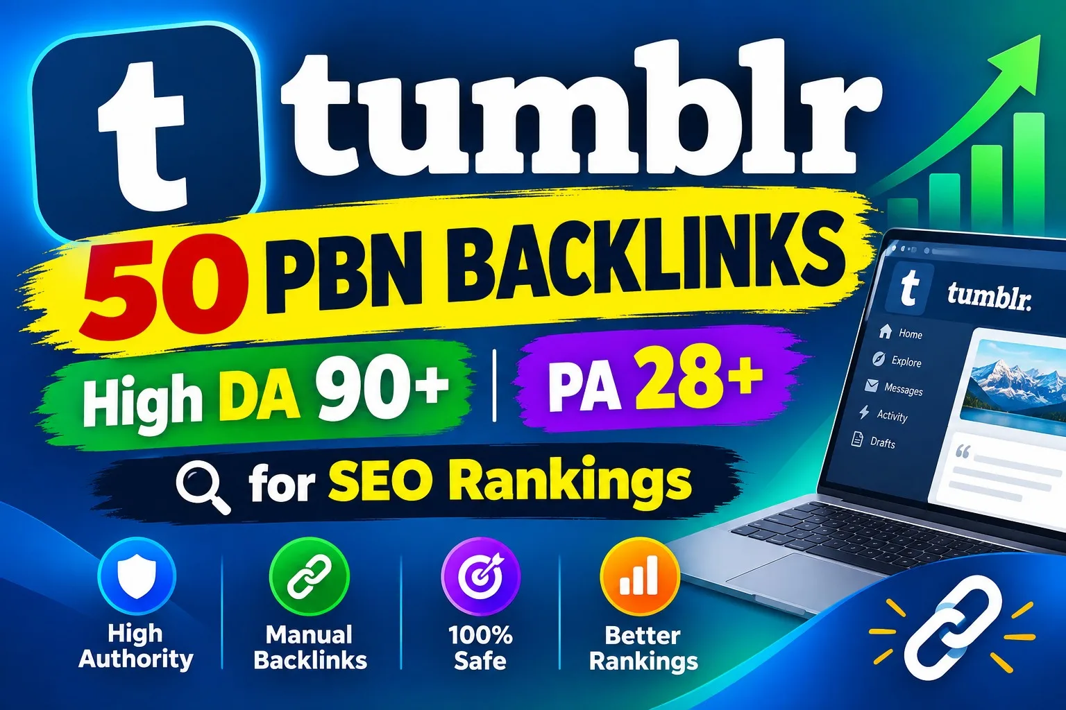 Costruirò 50 backlink PBN di Tumblr ad alto DA 90+ PA 28+ per i posizionamenti SEO 1 Costruirò 50 backlink PBN di Tumblr ad alto DA 90+ PA 28+ per i posizionamenti SEO