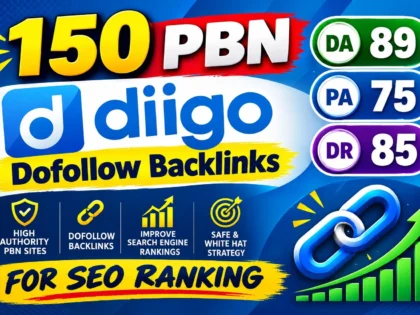 Ich werde 150 hochwertige Diigo Dofollow Backlinks erstellen, um Ihr SEO-Ranking zu verbessern