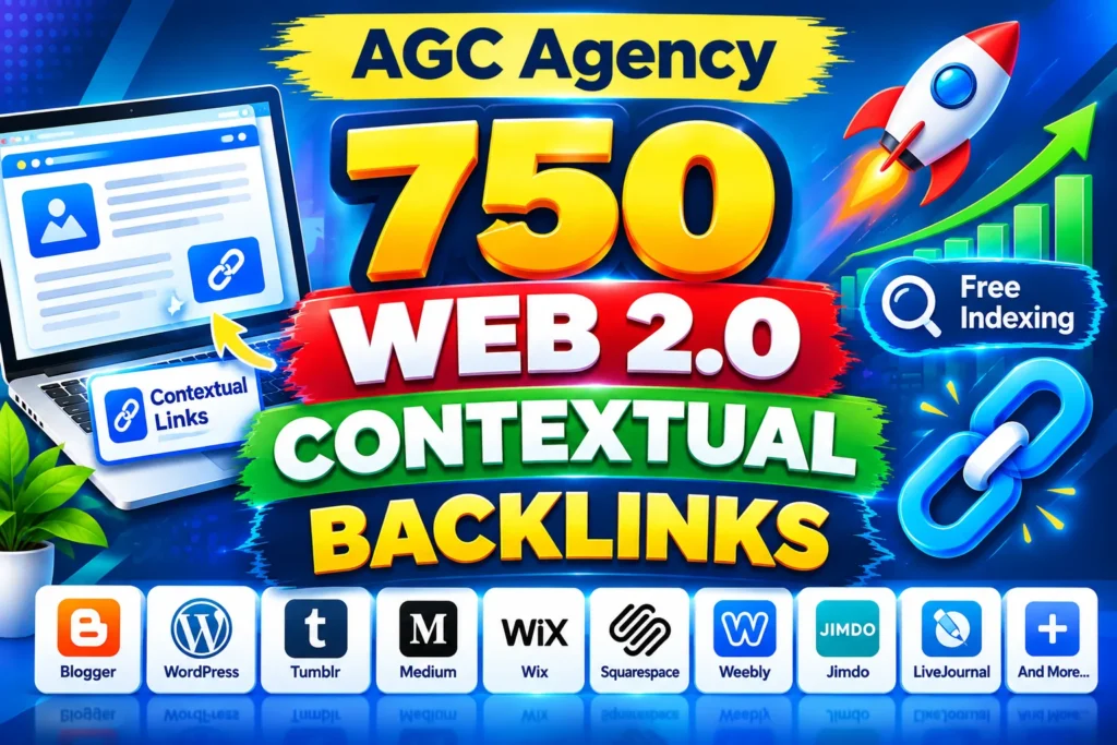 I will build 750 Web 2.0 Contextual Backlinks with Free Indexing High DA PA SEO Link