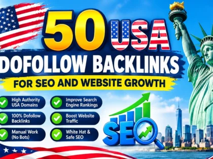Ich werde 50 USA Dofollow Backlinks f&uuml;r SEO und Website-Wachstum aufbauen