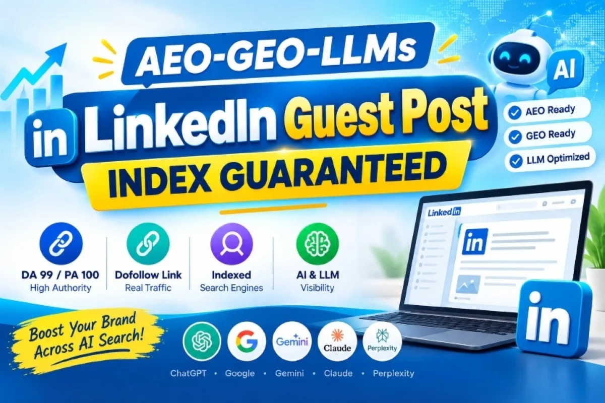 Vytvořím AEO, GEO a LLM optimalizovaný příspěvek hosta na LinkedIn s garancí indexace 2 Zinn Hub