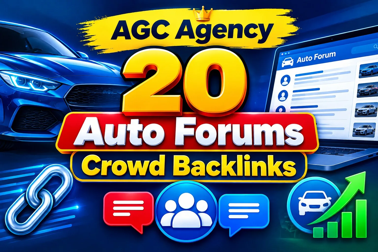 I Will Build 10 to 20 Automotive Forum Crowd Backlinks for Niche SEO Link Building