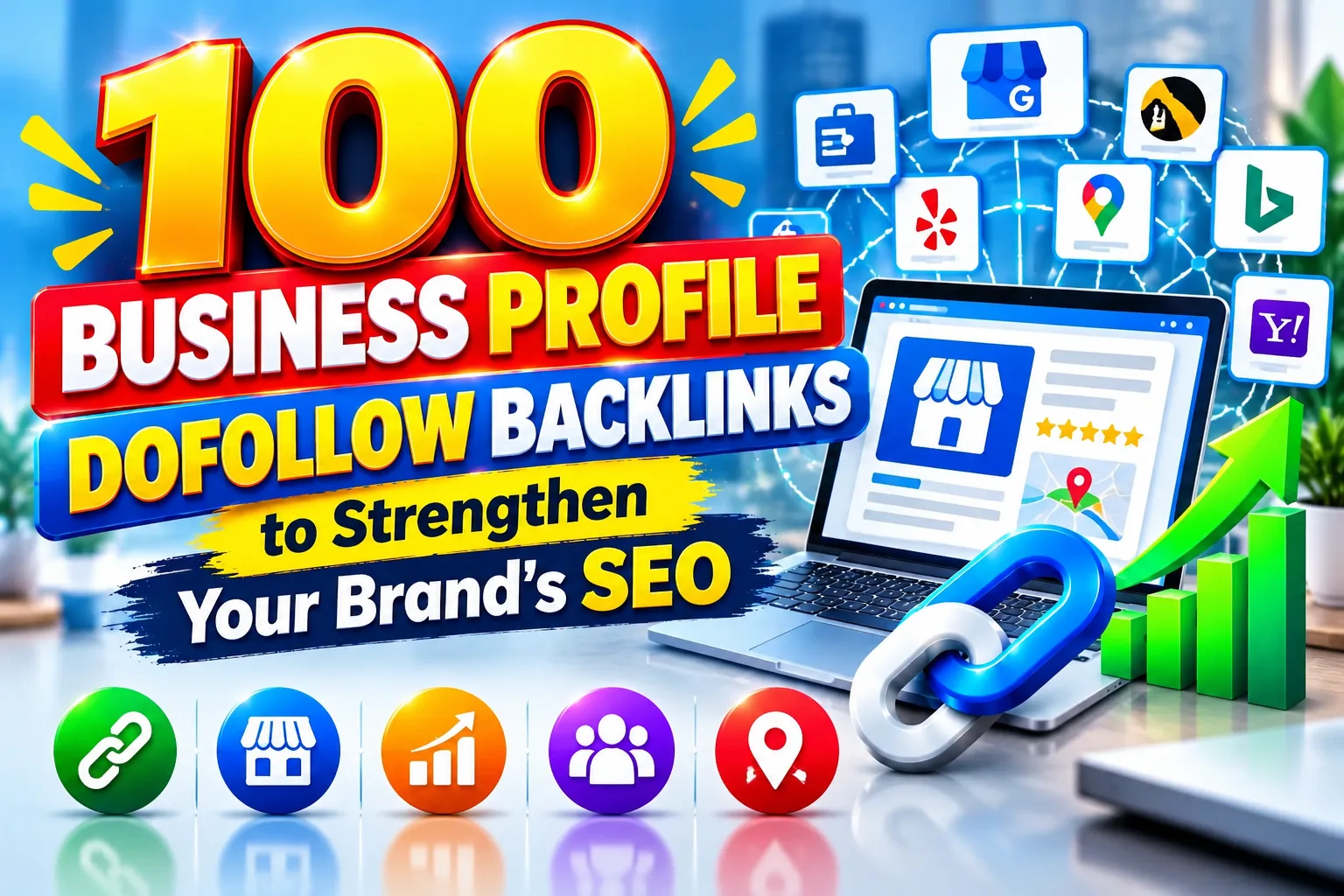 Θα δημιουργήσω 100 dofollow backlinks προφίλ επιχείρησης για να ενισχύσω την επωνυμία σας — διαθέσιμο στο Zinn Hub
