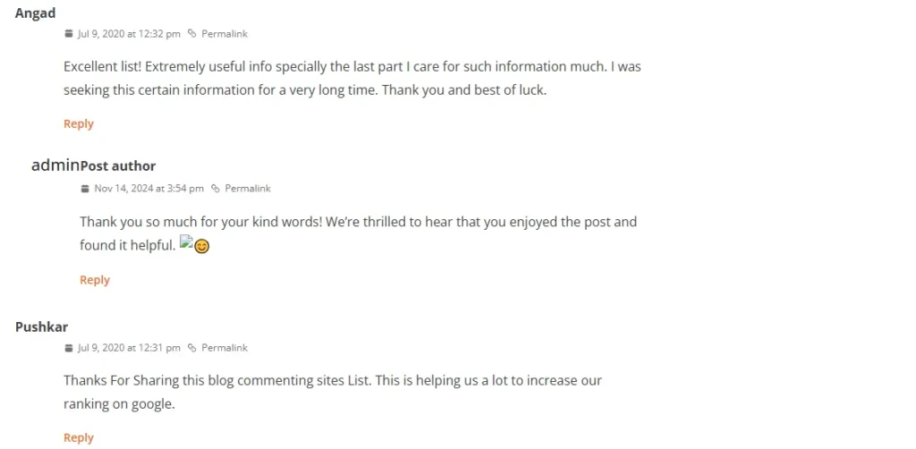 I will Build 102 Dofollow Blog Comment Backlinks from High DA PA Websites for SE 3 Blog Comment Backlinks – Live Comment Examples