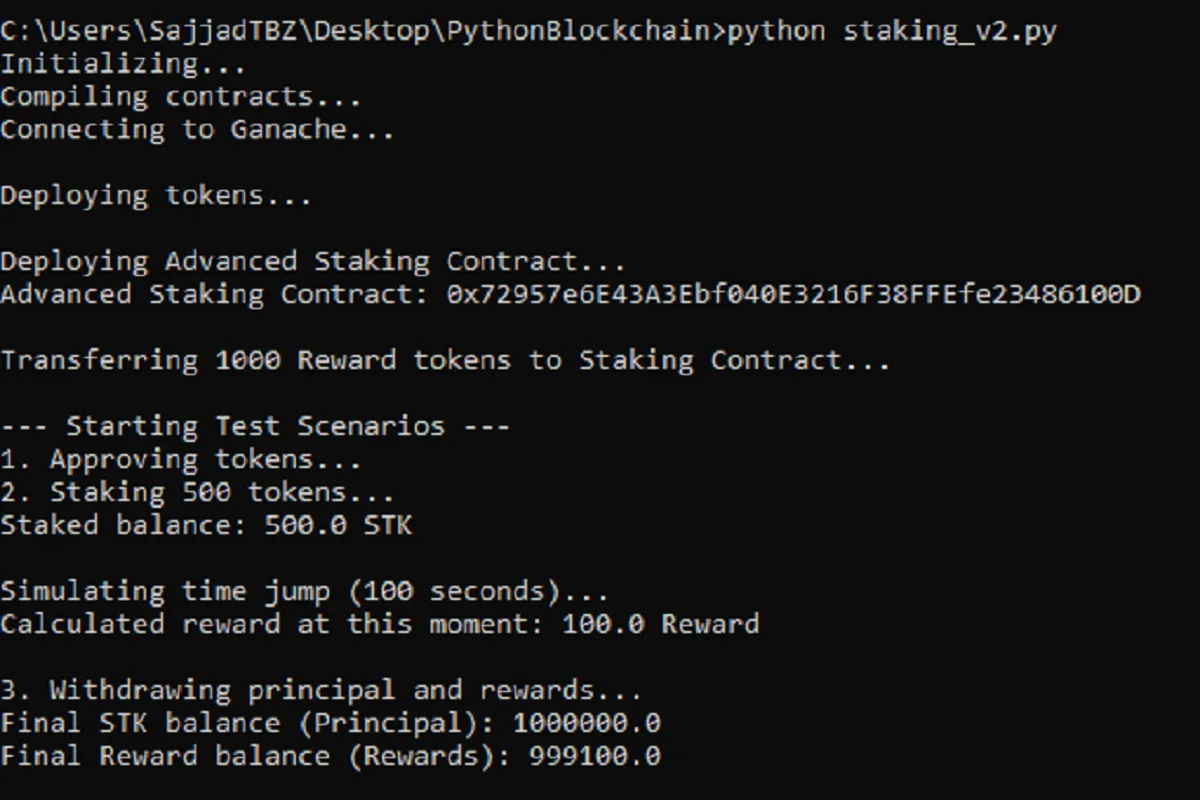 I Will build an Advanced DeFi Staking Smart Contract 3 » Zinn Hub