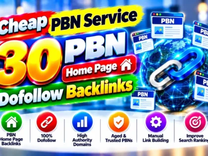 Ich erstelle 30 erschwingliche PBN-Homepage-Dofollow-Backlinks f&uuml;r Ihre Website