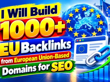 Vybuduji 1000+ EU zpětn&yacute;ch odkazů z dom&eacute;n se s&iacute;dlem v Evropsk&eacute; unii pro SEO