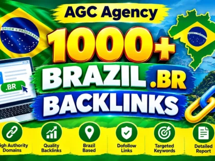 I Will Build 1000+ Brazil .BR Backlinks for Brazilian SEO and Link Building