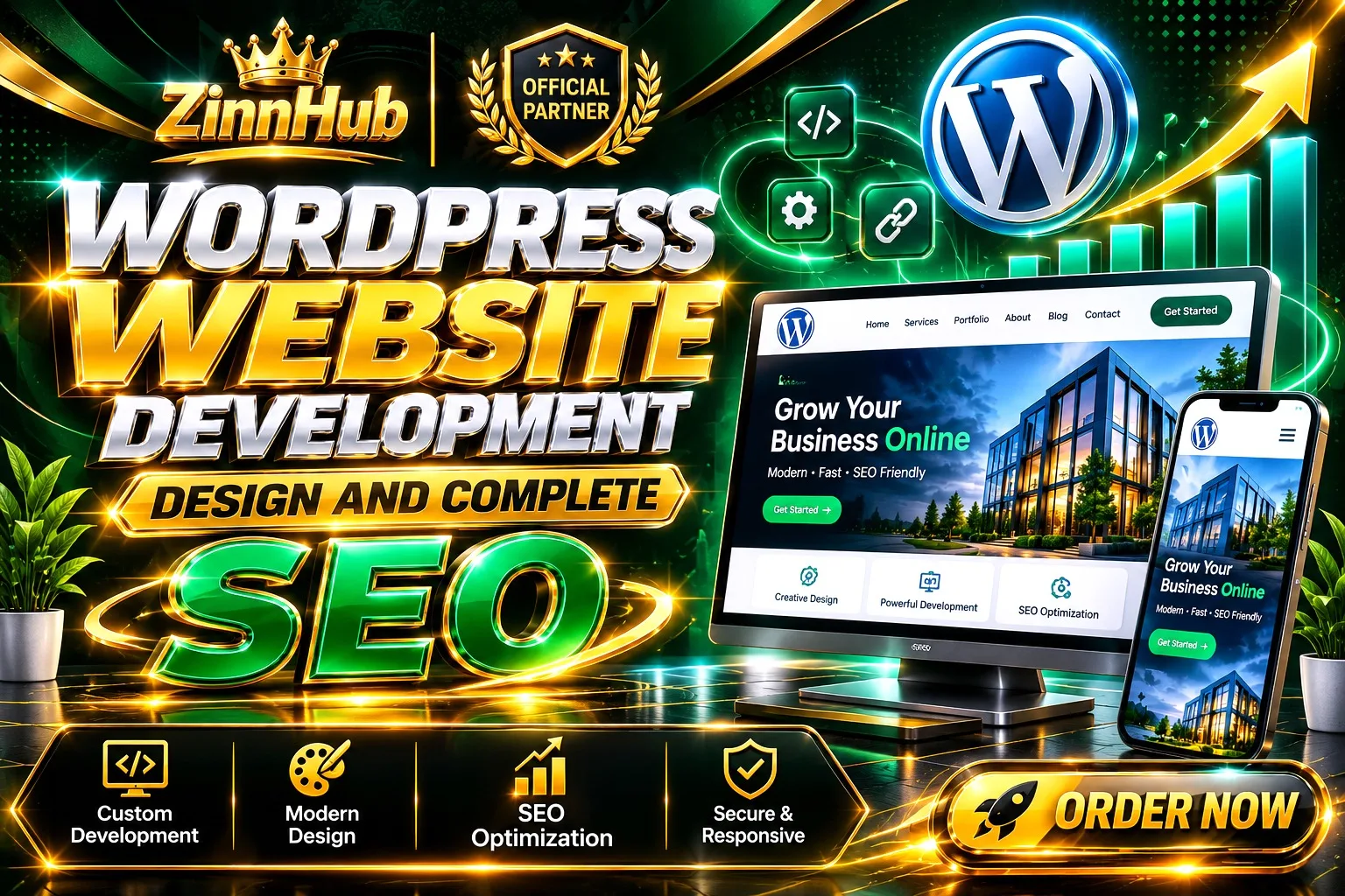 I Will Build Custom WordPress Website Development and Design with Complete SEO & Backlink Services 2 » Zinn Hub