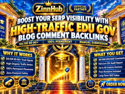 I Will Provide High DA EDU GOV Blog Comment Backlink Services for Top Rankings