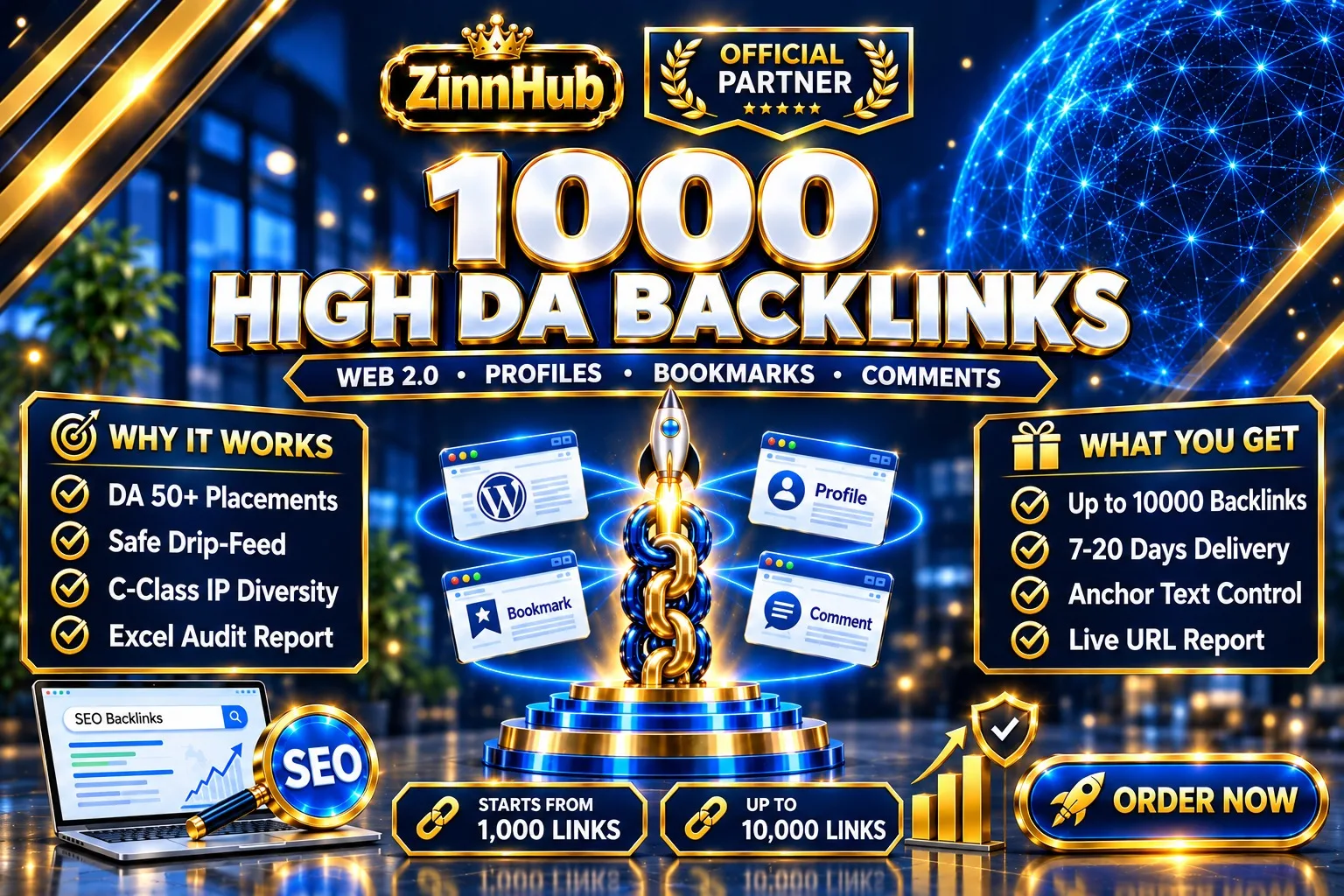 Fornirò servizi di backlink premium per backlink ad alto DA e link building di autorità 1 Fornirò servizi di backlink premium per backlink ad alto DA e link building di autorità