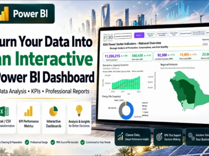 I Will build an interactive Power BI dashboard with KPIs and data analysis