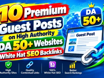 I Will Build High-Quality Guest Post Backlinks with Dofollow Contextual Links