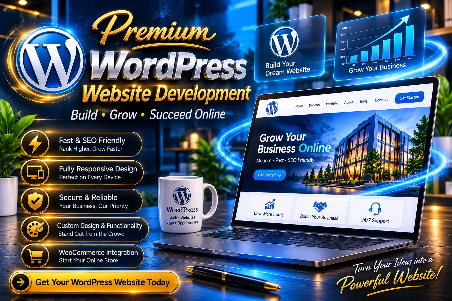 I Will Build Custom WordPress Website Development and Design with Complete SEO & Backlink Services 4 » Zinn Hub