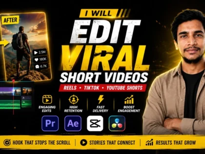 I Will professionally edit engaging Reels, Shorts, and social media videos