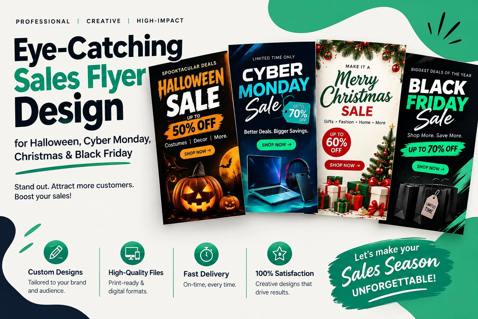I Will Design an Eye-Catching Holiday Sales Flyer for Black Friday, Christmas or Halloween 2 » Zinn Hub