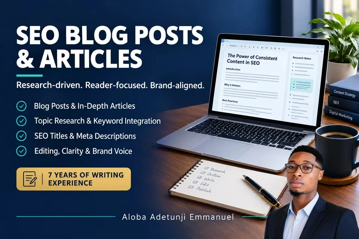 Pisaću SEO blog postove i članke zasnovane na istraživanju za vaše poslovanje 2 Zinn Hub