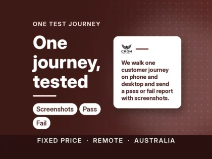 Voi testa o călătorie a clienților pe site-ul dvs. pe telefon și desktop cu un raport — disponibil pe Zinn Hub