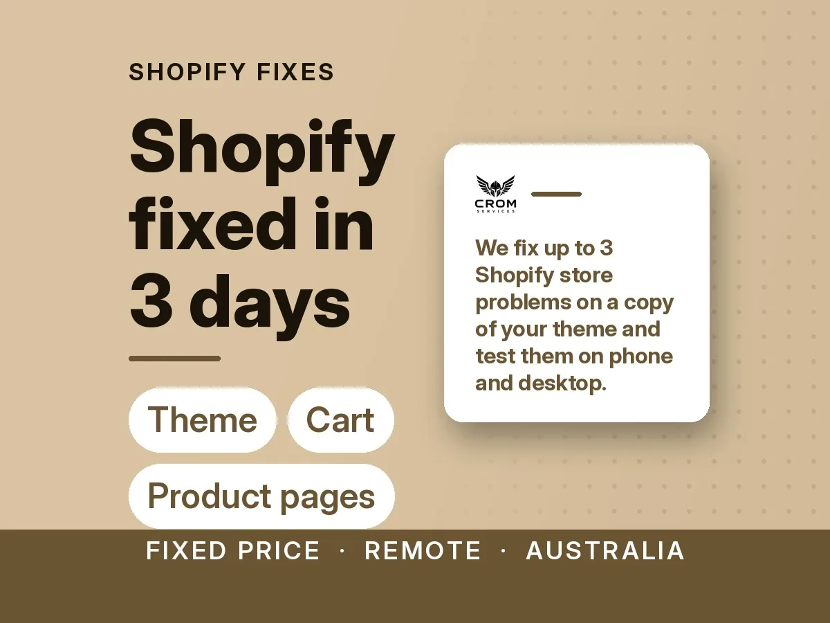 I Will fix Shopify store issues, theme bugs, checkout, product page and app problems in 3 days 2 » Zinn Hub