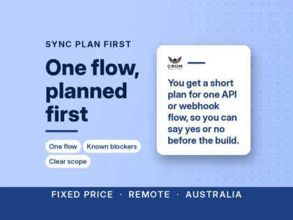 I Will plan one API, webhook or support workflow in 3 days, with a clear build plan credited toward the full build