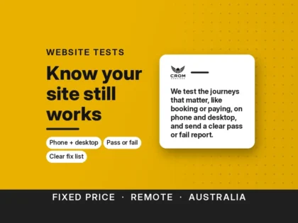 Ich werde automatisierte Website-Tests in 2 Tagen f&uuml;r Ihre wichtigsten Kundenpfade liefern, mit einem Bestanden- oder Nicht-Bestanden-Bericht.