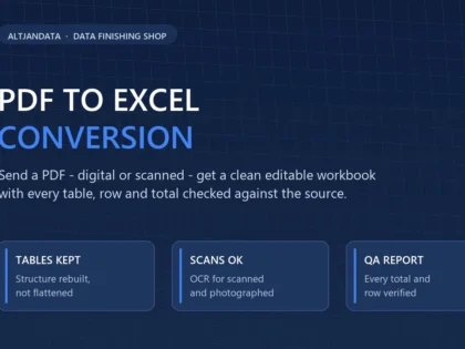 ខ្ញុំនឹងបំប្លែង PDF ទៅជា Excel៖ តារាងដែលអាចកែសម្រួលបាន ស្អាត រហ័សទាន់ចិត្ត