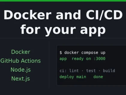 Men sizning Node.js, Next.js yoki Rust ilovangizni dockerlashtiraman va GitHub Actions yoki GitLab CI yordamida CI/CDni sozlayman