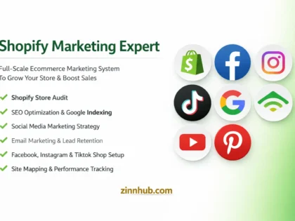 I will build a Shopify marketing foundation with SEO, email marketing, and social media setup