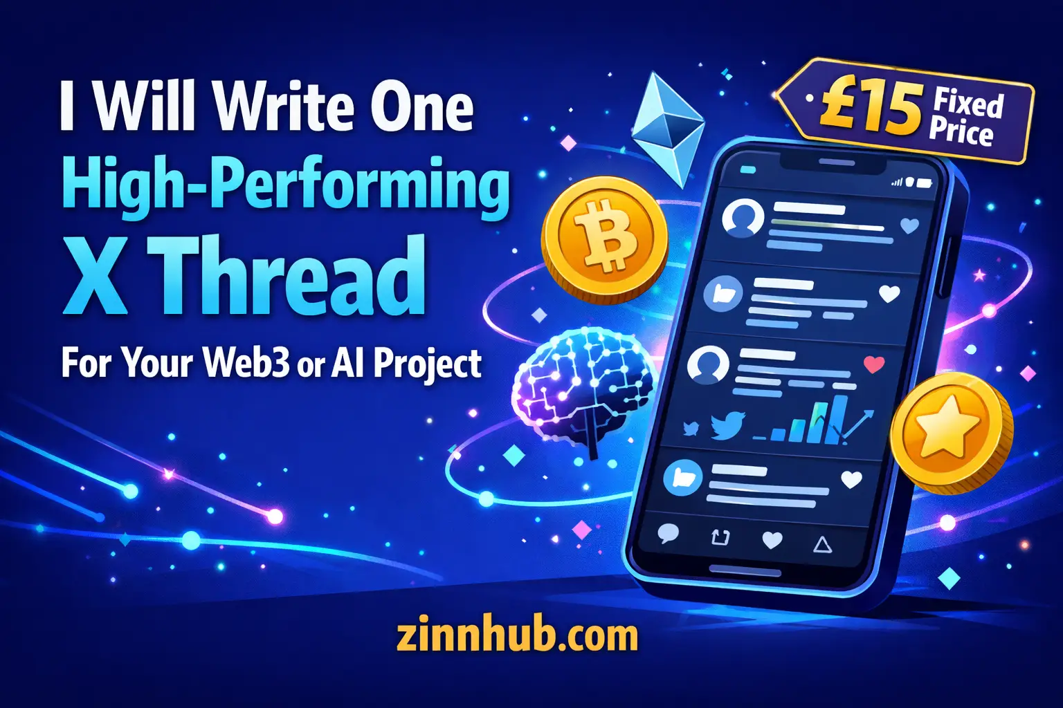 I Will Write One High-Performing X Thread For Your Web3 Or Ai Project 1 I Will Write One High-Performing X Thread For Your Web3 Or Ai Project — Available On Zinn Hub