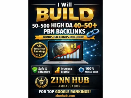 I Will Create 50-500 High DA 40-50+ PBN Backlinks for SEO Authority and Rankings