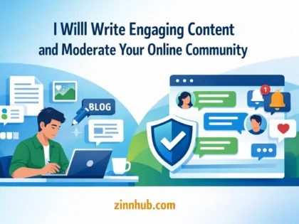 I Will Write Engaging Content and Moderate Your Online Community