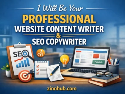 I Will Be Your Professional Website Content Writer & SEO Copywriter