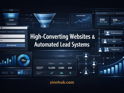 I will build a high-converting website with automated lead capture and follow-up system
