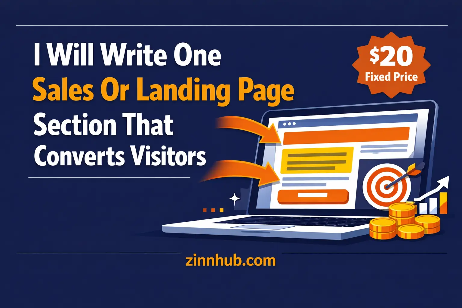 I Will Write One Sales Or Landing Page Section That Converts Visitors 1 I Will Write One Sales Or Landing Page Section That Converts Visitors — Available On Zinn Hub