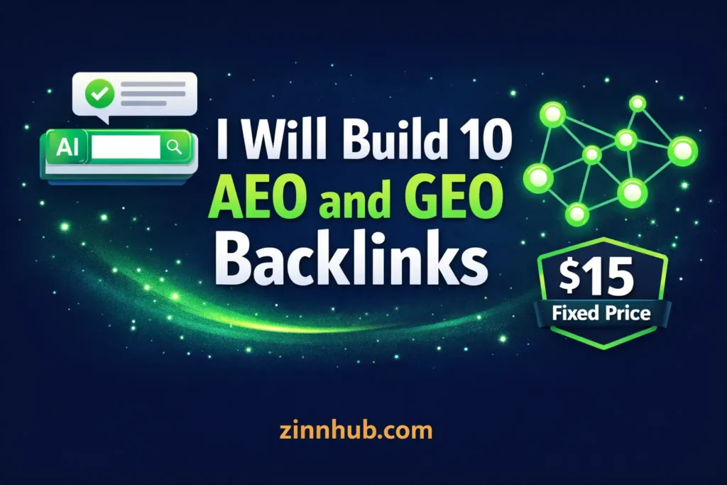I will build ten AEO and GEO backlinks for ai search visibility
