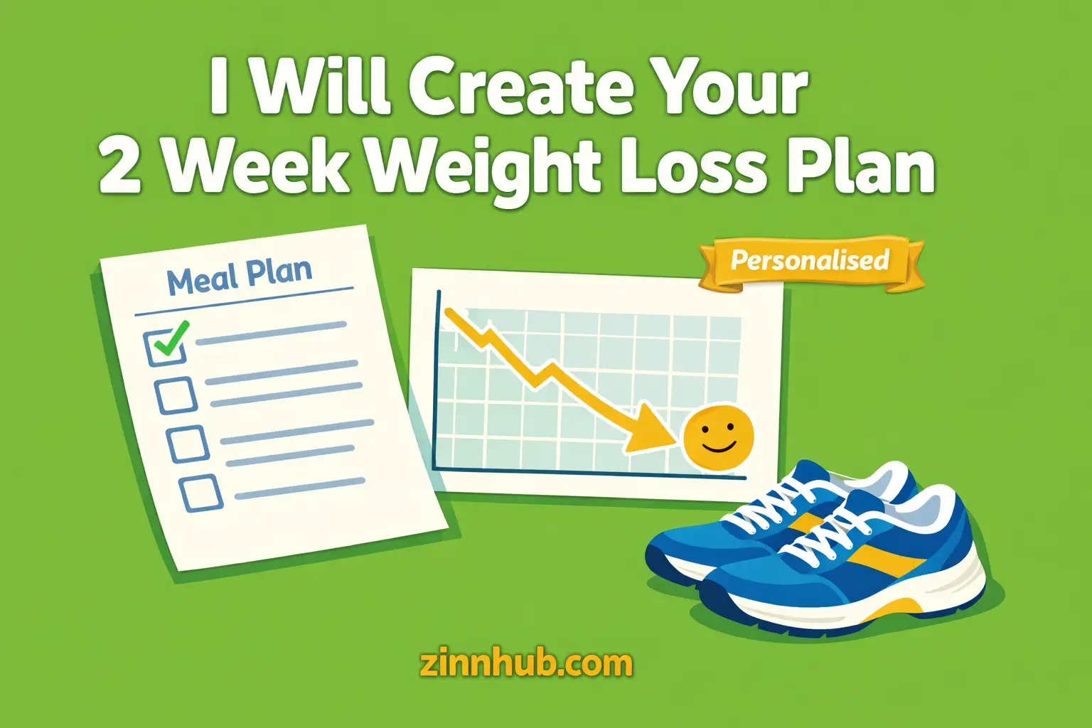 I Will Create Your Personalised Two Week Weight Loss Kickstart Plan 1 I Will Create Your Personalised Two Week Weight Loss Kickstart Plan — Available On Zinn Hub