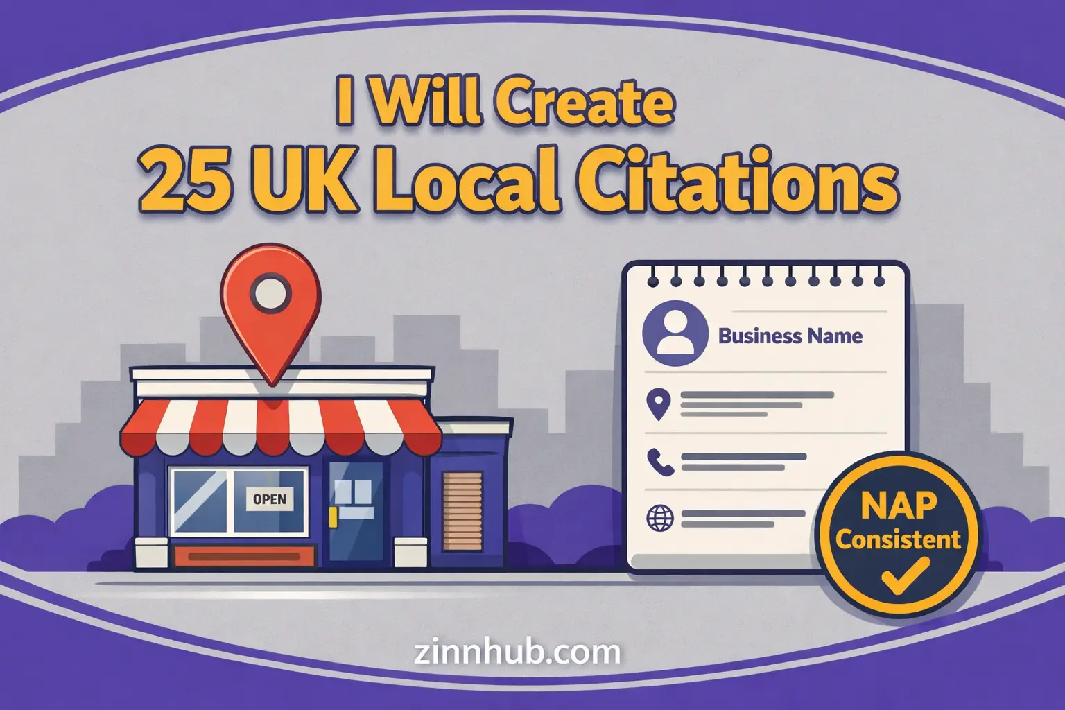 I Will Create 25 Uk Local Citations With Full Nap Consistency 1 I Will Create 25 Uk Local Citations With Full Nap Consistency — Available On Zinn Hub