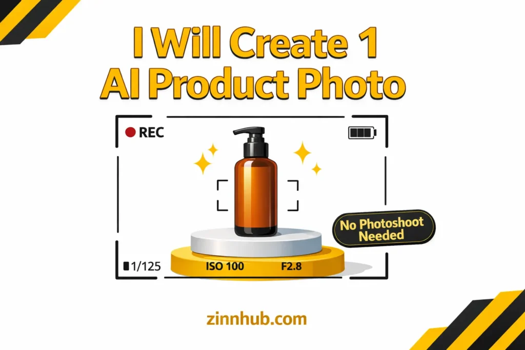 I will create one realistic ai product photo without a photoshoot