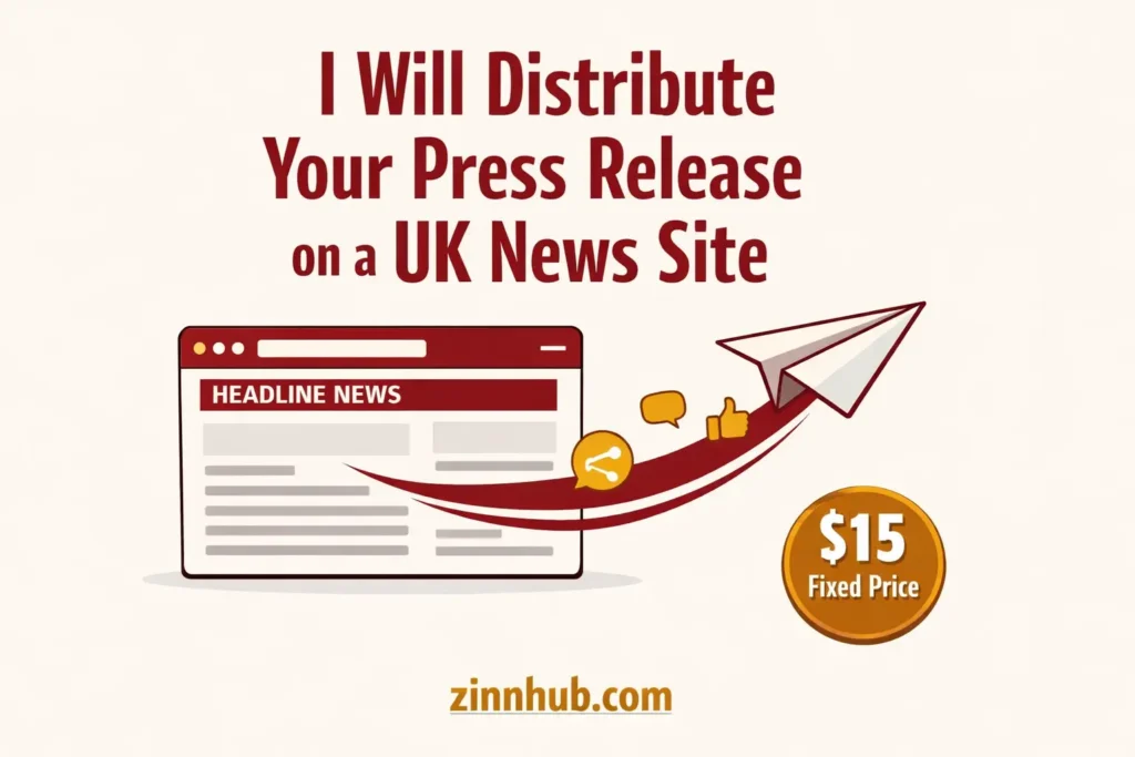 I will distribute your press release on a uk news site