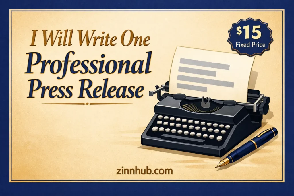 I will write one professional press release for your launch