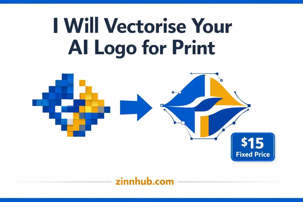 I will vectorise your ai logo into clean print ready files