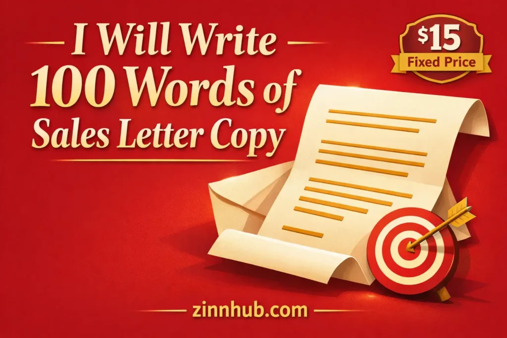 I will write 100 words of persuasive sales letter copy