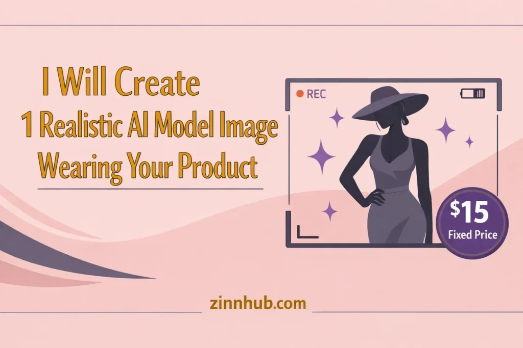 I will create 1 realistic AI model image wearing your product