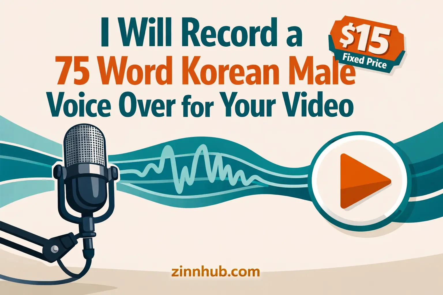 I Will Record A 75 Word Korean Male Voice Over For Your Video 1 I Will Record A 75 Word Korean Male Voice Over For Your Video — Available On Zinn Hub