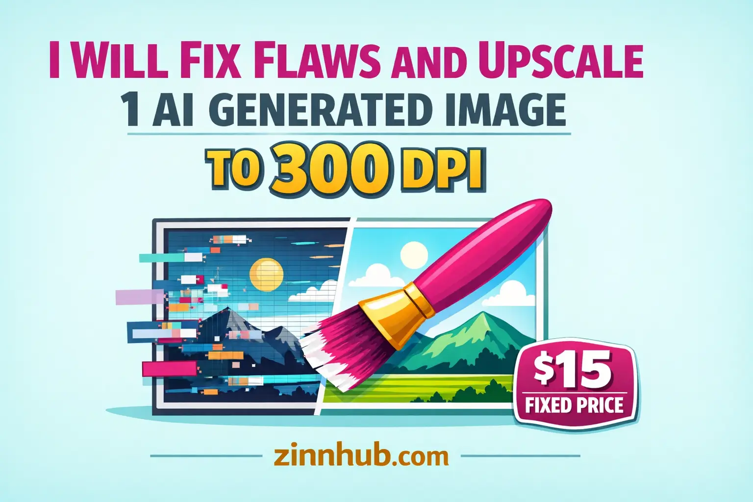 I Will Fix Flaws And Upscale 1 Ai Generated Image To 300 Dpi 1 I Will Fix Flaws And Upscale 1 Ai Generated Image To 300 Dpi — Available On Zinn Hub