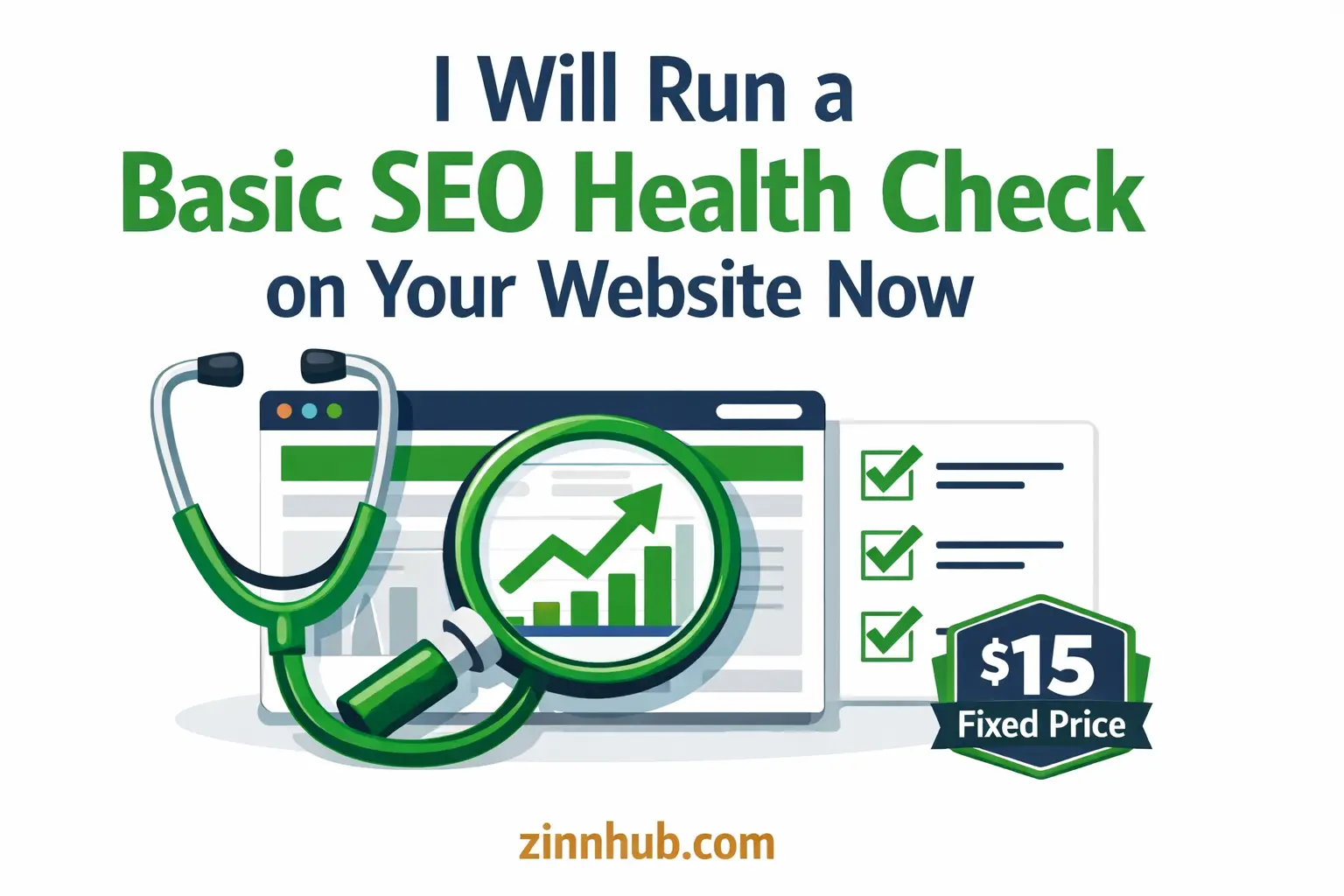I Will Run A Basic Seo Health Check On Your Website Now 1 I Will Run A Basic Seo Health Check On Your Website Now — Available On Zinn Hub