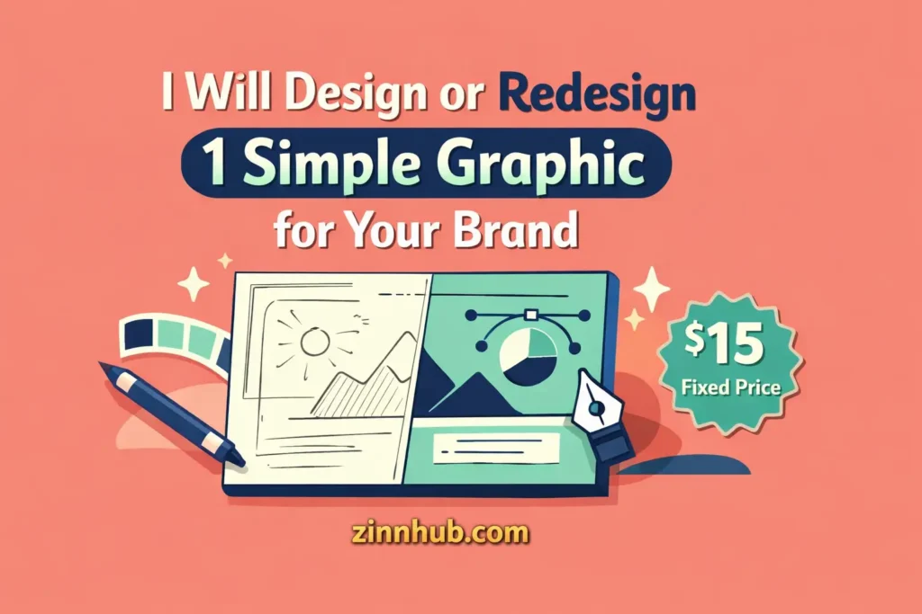 I will design or redesign 1 simple graphic for your brand